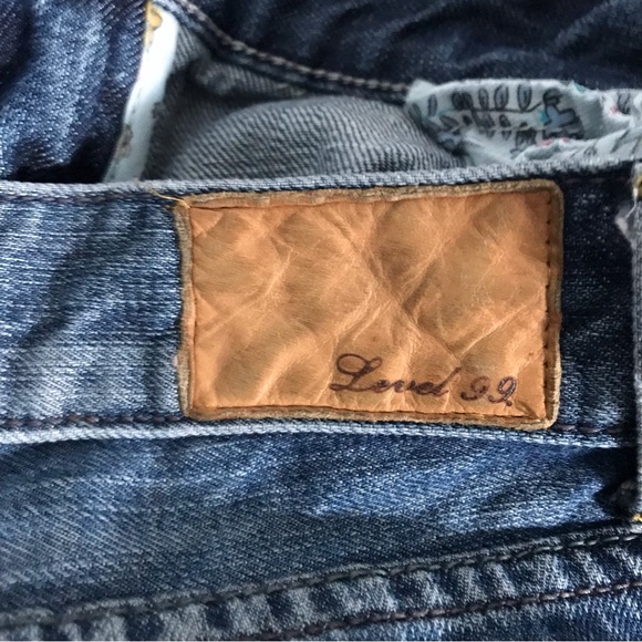 Level 99 Distressed Boyfriend Jeans Size 29 Blue Casual Pockets Cotton - Picture 9 of 12